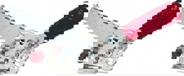 Manual Hold-Down Toggle Clamp: Horizontal, 560 lb Capacity, U-Bar, Flanged Base